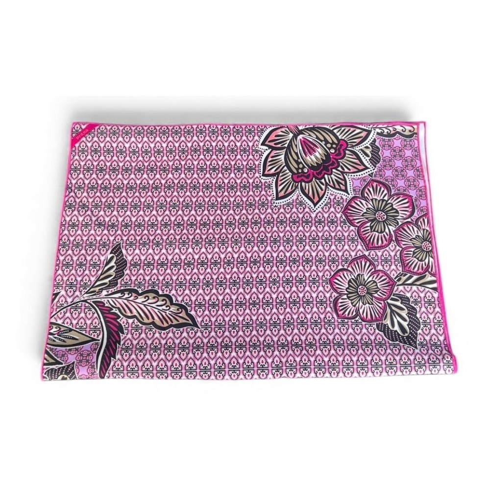 Prana Pink Floral Table Runner Batik Design Accent Dining Kitchen Decor 72x26 in